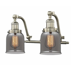Bell - 2 Light Bath Vanity In Industrial Style-12 Inches Tall and 18 Inches Wide - 1289455