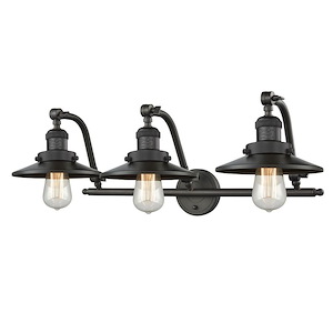 Railroad - 100W 3 LED Adjustable Bath Vanity-12 Inch Tall and 28 Inch Wide - 1424146