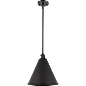 Ballston Cone - 1 Light Cone Pendant In Industrial Style-16.75 Inches Tall and 16 Inches Wide - 1051446