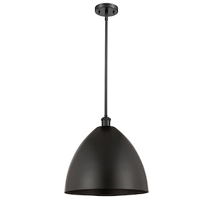 Ballston Cone - 1 Light Dome Pendant In Industrial Style-16.75 Inches Tall and 16 Inches Wide - 1051479