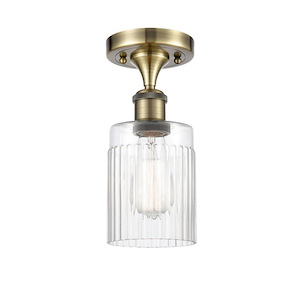 Hadley - 1 Light Semi-Flush Mount-10.25 Inch Tall and 4.5 Inch Wide - 1424275