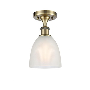Castile - 1 Light Semi-Flush Mount-10.25 Inch Tall and 6 Inch Wide - 1424084