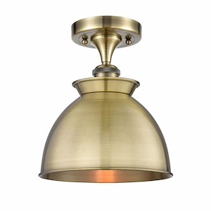 Bare Bulb - 1 Light Semi-Flush Mount-5.5 Inch Tall and 4.5 Inch Wide - 1424301