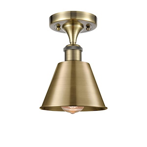 Smithfield - 100W 1 LED Semi-Flush Mount-8.75 Inch Tall and 6.5 Inch Wide - 1424276