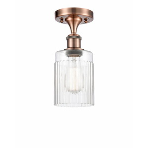 Hadley - 1 Light Semi-Flush Mount-10.25 Inch Tall and 4.5 Inch Wide - 1424328