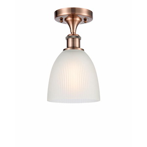 Castile - 1 Light Semi-Flush Mount-10.25 Inch Tall and 6 Inch Wide - 1424277