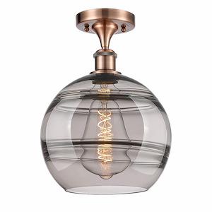 Rochester - 1 Light Semi-Flush Mount In Industrial Style-12.88 Inches Tall and 10 Inches Wide - 1330012
