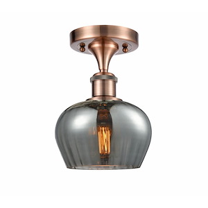 Fenton - 1 Light Semi-Flush Mount-8.75 Inch Tall and 6.5 Inch Wide - 1424295