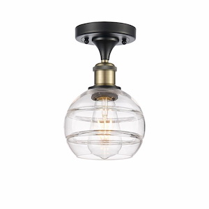 Rochester - 1 Light Semi-Flush Mount In Industrial Style-9.13 Inches Tall and 5.88 Inches Wide - 1330003
