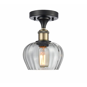 Fenton - 1 Light Semi-Flush Mount-8.75 Inch Tall and 6.5 Inch Wide - 1424304