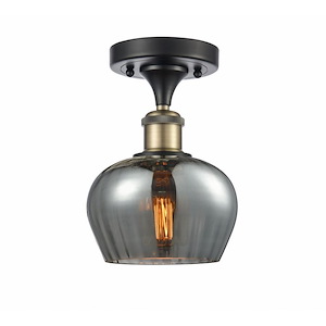 Fenton - 1 Light Semi-Flush Mount-8.75 Inch Tall and 6.5 Inch Wide - 1424478