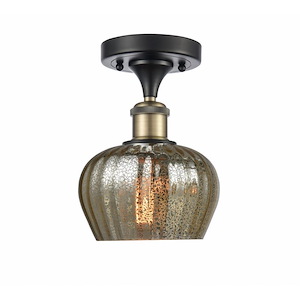 Fenton - 1 Light Semi-Flush Mount-8.75 Inch Tall and 6.5 Inch Wide - 1424479