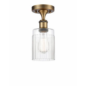 Hadley - 1 Light Semi-Flush Mount-10.25 Inch Tall and 4.5 Inch Wide - 1424324