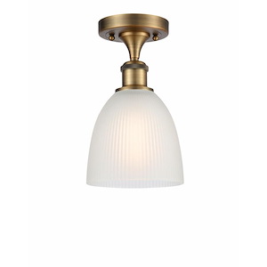 Castile - 1 Light Semi-Flush Mount-10.25 Inch Tall and 6 Inch Wide - 1424342