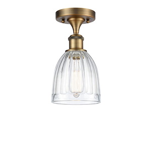Brookfield - 1 Light Semi-Flush Mount-10.63 Inch Tall and 5.75 Inch Wide - 1424398