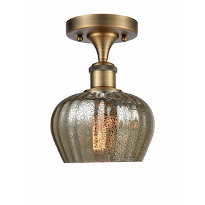 Fenton - 1 Light Semi-Flush Mount-8.75 Inch Tall and 6.5 Inch Wide - 1424343