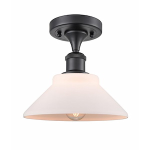 Orwell - 1 Light Semi-Flush Mount In Industrial Style-9 Inches Tall and 8.38 Inches Wide - 1289483