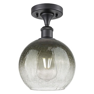 Brookhaven Globe - 1 Light Semi-Flush Mount-11 Inch Tall and 7.88 Inch Wide - 1387649
