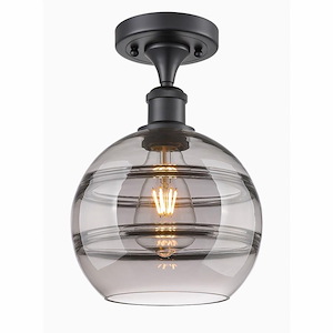 Rochester - 1 Light Semi-Flush Mount In Industrial Style-11.13 Inches Tall and 8 Inches Wide - 1329978