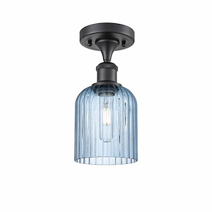 Bridal Veil - 1 Light Semi-Flush Mount-10.25 Inch Tall and 5 Inch Wide - 1364578