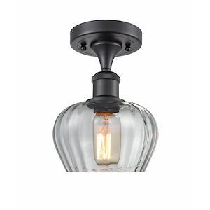 Fenton - 1 Light Semi-Flush Mount-8.75 Inch Tall and 6.5 Inch Wide - 1424357