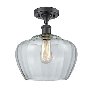 Fenton - 100W 1 LED Semi-Flush Mount-12 Inch Tall and 11 Inch Wide - 1424383