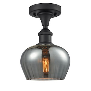 Fenton - 1 Light Semi-Flush Mount-8.75 Inch Tall and 6.5 Inch Wide - 1424393