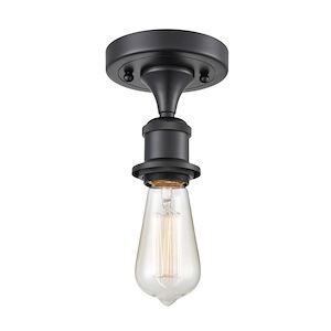 Bare Bulb - 100W 1 LED Semi-Flush Mount-5.5 Inch Tall and 4.5 Inch Wide - 1424340