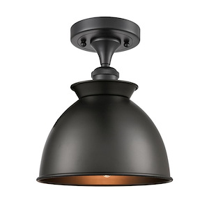 Adirondack - 100W 1 LED Semi-Flush Mount-9.75 Inch Tall and 8.25 Inch Wide - 1424489