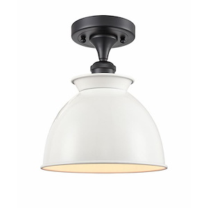 Adirondack - 1 Light Semi-Flush Mount-9.75 Inch Tall and 8.25 Inch Wide - 1424394