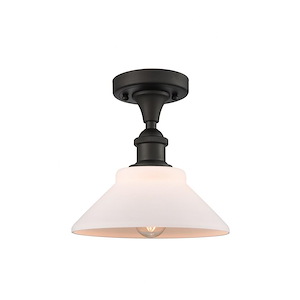 Orwell - 1 Light Semi-Flush Mount In Industrial Style-9 Inches Tall and 8.38 Inches Wide - 1289483