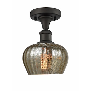 Fenton - 1 Light Semi-Flush Mount-8.75 Inch Tall and 6.5 Inch Wide - 1424386