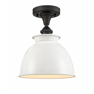 Adirondack - 1 Light Semi-Flush Mount-9.75 Inch Tall and 8.25 Inch Wide - 1424316