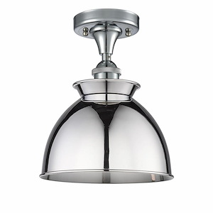 Bare Bulb - 1 Light Semi-Flush Mount-5.5 Inch Tall and 4.5 Inch Wide - 1424449