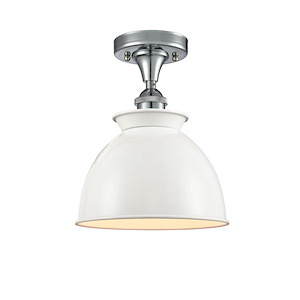 Adirondack - 1 Light Semi-Flush Mount-9.75 Inch Tall and 8.25 Inch Wide - 1424317