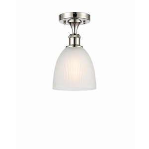 Castile - 1 Light Semi-Flush Mount-10.25 Inch Tall and 6 Inch Wide - 1426744