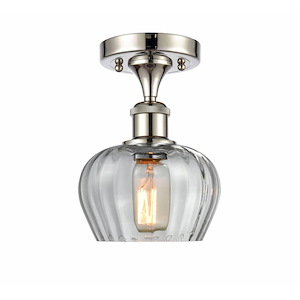 Fenton - 1 Light Semi-Flush Mount-8.75 Inch Tall and 6.5 Inch Wide - 1424387