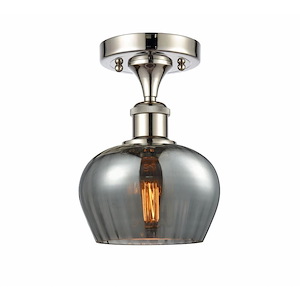 Fenton - 1 Light Semi-Flush Mount-8.75 Inch Tall and 6.5 Inch Wide - 1424421