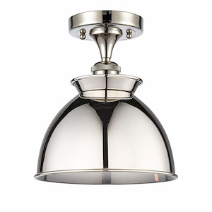 Bare Bulb - 1 Light Semi-Flush Mount-5.5 Inch Tall and 4.5 Inch Wide - 1424345