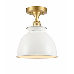 Adirondack - 1 Light Semi-Flush Mount-9.75 Inch Tall and 8.25 Inch Wide - 1424467