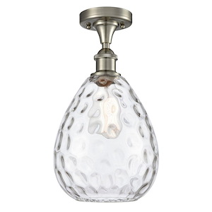 Waverly - 100W 1 LED Semi-Flush Mount-13.25 Inch Tall and 8 Inch Wide - 1424353