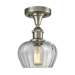 Fenton - 1 Light Semi-Flush Mount-8.75 Inch Tall and 6.5 Inch Wide - 1424503