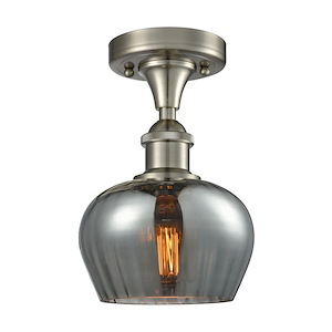 Fenton - 1 Light Semi-Flush Mount-8.75 Inch Tall and 6.5 Inch Wide - 1424504