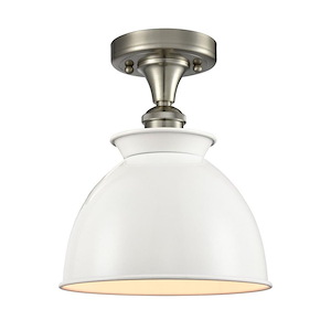 Adirondack - 1 Light Semi-Flush Mount-9.75 Inch Tall and 8.25 Inch Wide - 1424506