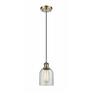 Caledonia - 1 Light Cord Hung Mini Pendant-9 Inch Tall and 5 Inch Wide - 1424455