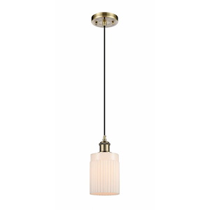 Hadley - 1 Light Cord Hung Mini Pendant-9 Inch Tall and 4.5 Inch Wide - 1426796