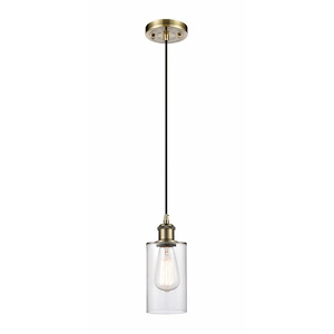 Clymer - 1 Light Cord hung Mini Pendant-8.88 Inch Tall and 3.88 Inch Wide - 1424380