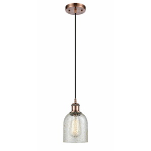 Caledonia - 1 Light Cord Hung Mini Pendant-9 Inch Tall and 5 Inch Wide - 1424427
