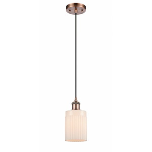 Hadley - 1 Light Cord Hung Mini Pendant-9 Inch Tall and 4.5 Inch Wide - 1424428