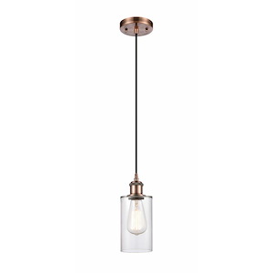 Clymer - 1 Light Cord hung Mini Pendant-8.88 Inch Tall and 3.88 Inch Wide - 1424552